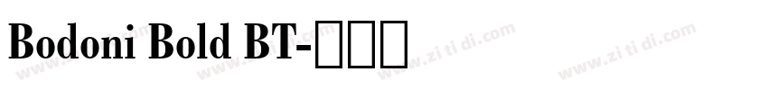Bodoni Bold BT字体转换